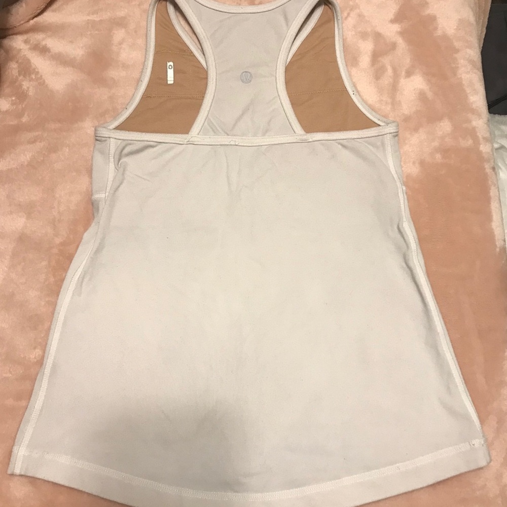 Lululemon White Tank Top sz 2